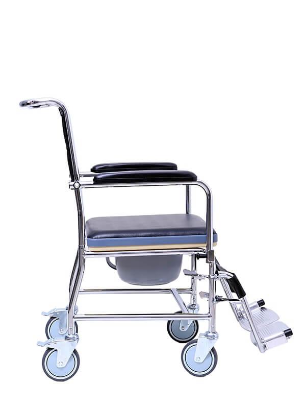 Tekerlekli Lazımlıklı Banyo Sandalyesi