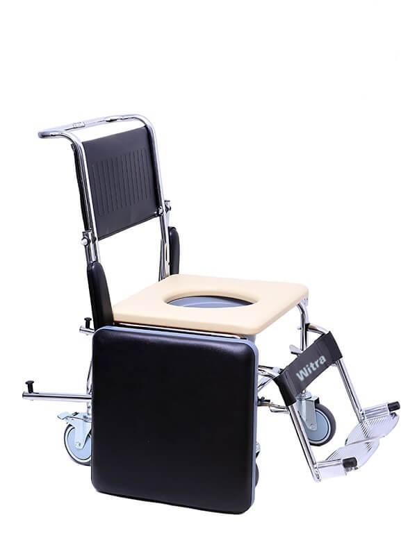 Tekerlekli Lazımlıklı Banyo Sandalyesi